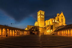 Italy beauty, Basilica of Saint Francis of Assisi, Assisi, Umbri